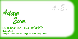 adam eva business card